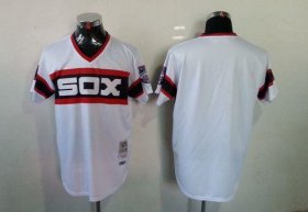 Wholesale Cheap Mitchell And Ness White Sox Blank White Throwback Stitched MLB Jersey