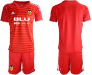 Wholesale Cheap Valencia Blank Red Goalkeeper Soccer Club Jersey