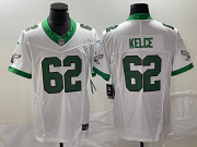 Wholesale Cheap Men's Philadelphia Eagles #62 Jason Kelce White 2023 F.U.S.E. Vapor Untouchable Stitched Football Jersey