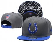 Wholesale Cheap Colts Team Logo Gray Blue Adjustable Hat TX