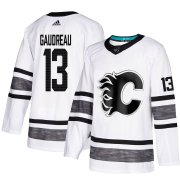 Wholesale Cheap Adidas Flames #13 Johnny Gaudreau White Authentic 2019 All-Star Stitched NHL Jersey
