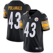 Wholesale Cheap Nike Steelers #43 Troy Polamalu Black Team Color Men's Stitched NFL Vapor Untouchable Limited Jersey