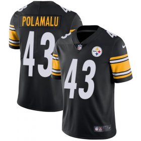 Wholesale Cheap Nike Steelers #43 Troy Polamalu Black Team Color Men\'s Stitched NFL Vapor Untouchable Limited Jersey