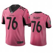 Wholesale Cheap Atlanta Falcons #76 Kaleb Mcgary Pink Vapor Limited City Edition NFL Jersey