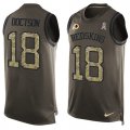 Wholesale Cheap Nike Redskins #18 Josh Doctson Green Men's Stitched NFL Limited Salute To Service Tank Top Jersey