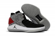Wholesale Cheap Air Jordan 32 XXXII Shoes Black/red-white-grey cement