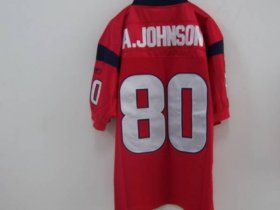 Wholesale Cheap Texans A.Johnson #80 Red Stitched NFL Jersey