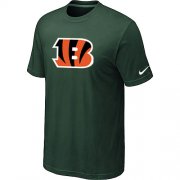 Wholesale Cheap Nike Cincinnati Bengals Sideline Legend Authentic Logo Dri-FIT NFL T-Shirt Dark Green