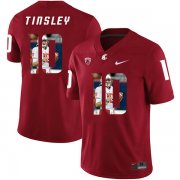 Wholesale Cheap Washington State Cougars 10 Trey Tinsley Red Fashion College Football Jersey
