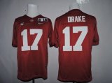 Wholesale Cheap Men's Alabama Crimson Tide #17 Kenyan Drake Red 2016 BCS College Football Nike Limited Jersey