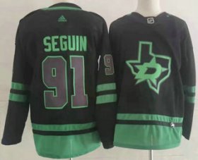 Wholesale Cheap Men\'s Dallas Stars #91 Tyler Seguin Black 2022 Stitched NHL Jersey