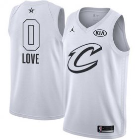 Wholesale Cheap Nike Cavaliers #0 Kevin Love White NBA Jordan Swingman 2018 All-Star Game Jersey