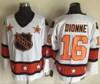 Wholesale Cheap Kings #16 Marcel Dionne White/Orange All-Star CCM Throwback Stitched NHL Jersey