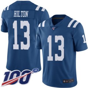 Wholesale Cheap Nike Colts #13 T.Y. Hilton Royal Blue Team Color Men\'s Stitched NFL 100th Season Vapor Limited Jersey