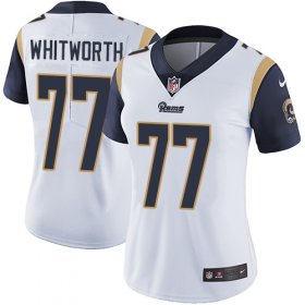 Wholesale Cheap Nike Rams #77 Andrew Whitworth White Women\'s Stitched NFL Vapor Untouchable Limited Jersey