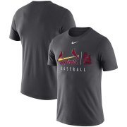 Wholesale Cheap St. Louis Cardinals Nike MLB Practice T-Shirt Anthracite