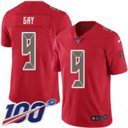 Wholesale Cheap Nike Buccaneers #9 Matt Gay Red Men's Stitched NFL Limited Rush 100th Season Jersey
