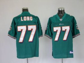 Wholesale Cheap Dolphins Jake Long #77 Green Stitched Team Color NFL Jersey
