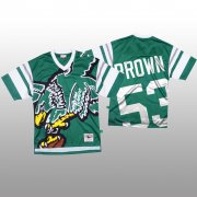 Wholesale Cheap NFL Philadelphia Eagles #53 Jatavis Brown Green Men's Mitchell & Nell Big Face Fashion Limited NFL Jersey