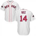 Wholesale Cheap Red Sox #14 Jim Rice White Cool Base 2018 World Series Stitched Youth MLB Jersey