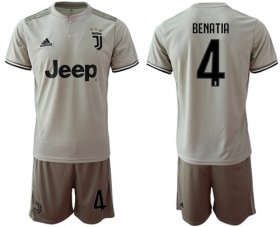 Wholesale Cheap Juventus #4 Benatia Away Soccer Club Jersey
