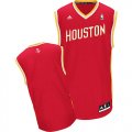 Wholesale Cheap Houston Rockets Blank Red With Gold Swingman Jersey