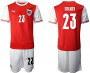 Wholesale Cheap Men 2020-2021 European Cup Austria home red 23 Soccer Jersey