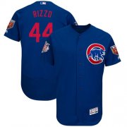 Wholesale Cheap Cubs #44 Anthony Rizzo Blue 2018 Spring Training Authentic Flex Base Stitched MLB Jersey