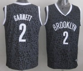 Wholesale Cheap Brooklyn Nets #2 Kevin Garnett Black Leopard Print Fashion Jersey