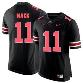Wholesale Cheap Ohio State Buckeyes 11 Austin Mack Blackout College Football Jersey