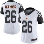 Wholesale Cheap Nike Bengals #26 Trae Waynes White Women's Stitched NFL Limited Rush Jersey