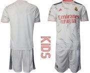 Wholesale Cheap Youth 2021-2022 Club Real Madrid home white blank Adidas Soccer Jersey