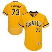 Wholesale Cheap Pirates #73 Felipe Vazquez Gold Flexbase Authentic Collection Stitched MLB Jersey