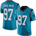 Wholesale Cheap Nike Panthers #97 Yetur Gross-Matos Blue Alternate Men's Stitched NFL Vapor Untouchable Limited Jersey
