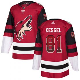Wholesale Cheap Adidas Coyotes #81 Phil Kessel Maroon Home Authentic Drift Fashion Stitched NHL Jersey