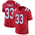 Wholesale Cheap Nike Patriots #33 Kevin Faulk Red Alternate Men's Stitched NFL Vapor Untouchable Limited Jersey