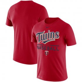 Wholesale Cheap Minnesota Twins Nike Wordmark Practice Performance T-Shirt Red
