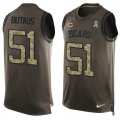 Wholesale Cheap Nike Bears #51 Dick Butkus Green Men's Stitched NFL Limited Salute To Service Tank Top Jersey