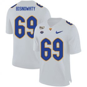 Wholesale Cheap Pittsburgh Panthers 69 Adam Bisnowaty White 150th Anniversary Patch Nike College Football Jersey