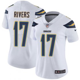 Wholesale Cheap Nike Chargers #17 Philip Rivers White Women\'s Stitched NFL Vapor Untouchable Limited Jersey