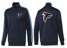 Wholesale Cheap NFL Atlanta Falcons Team Logo Jacket Dark Blue