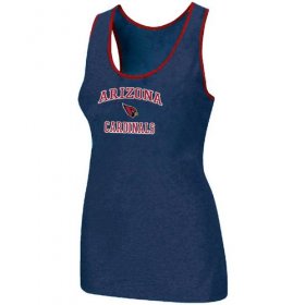 Wholesale Cheap Women\'s Nike Arizona Cardinals Heart & Soul Tri-Blend Racerback Stretch Tank Top Blue
