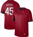 Wholesale Cheap Nike Cardinals #45 Bob Gibson Red Authentic Cooperstown Collection Stitched MLB Jersey