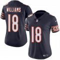 Cheap Women's Chicago Bears #18 Caleb Williams Navy 2024 Draft Vapor Football Stitched Jersey