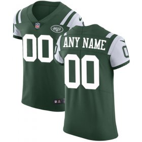 Wholesale Cheap Nike New York Jets Customized Green Team Color Stitched Vapor Untouchable Elite Men\'s NFL Jersey