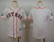 Wholesale Cheap Astros Blank White Cool Base 2019 World Series Bound Stitched Youth MLB Jersey