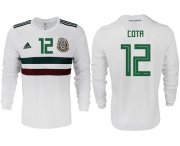 Wholesale Cheap Mexico #12 Cota Away Long Sleeves Soccer Country Jersey