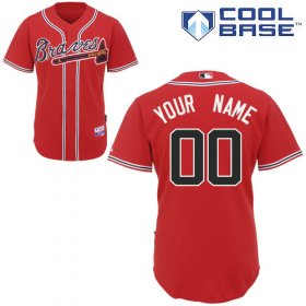 Wholesale Cheap Braves Personalized Authentic Red MLB Jersey (S-3XL)
