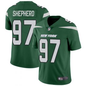 Wholesale Cheap Nike Jets #97 Nathan Shepherd Green Team Color Men\'s Stitched NFL Vapor Untouchable Limited Jersey