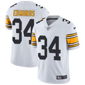 Wholesale Cheap Nike Steelers #34 Terrell Edmunds White Men\'s Stitched NFL Vapor Untouchable Limited Jersey